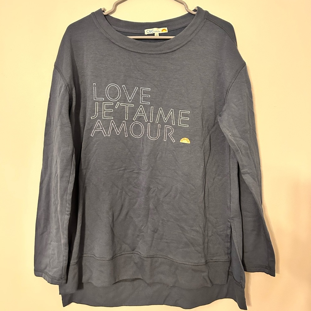 C&C California Love Amour Sweatshirt, size M